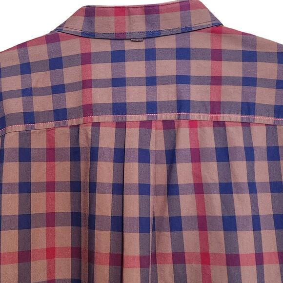 Descendant of Thieves Button Down Plaid Shirt Long Sleeve, flip cuffs, sz 2XL - Picture 4 of 13